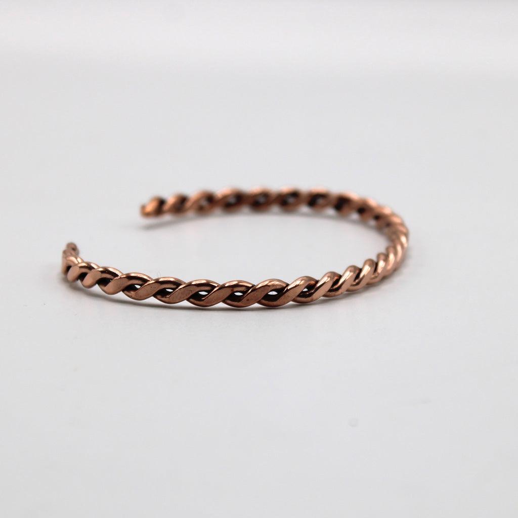 Twisted copper bracelet image 1