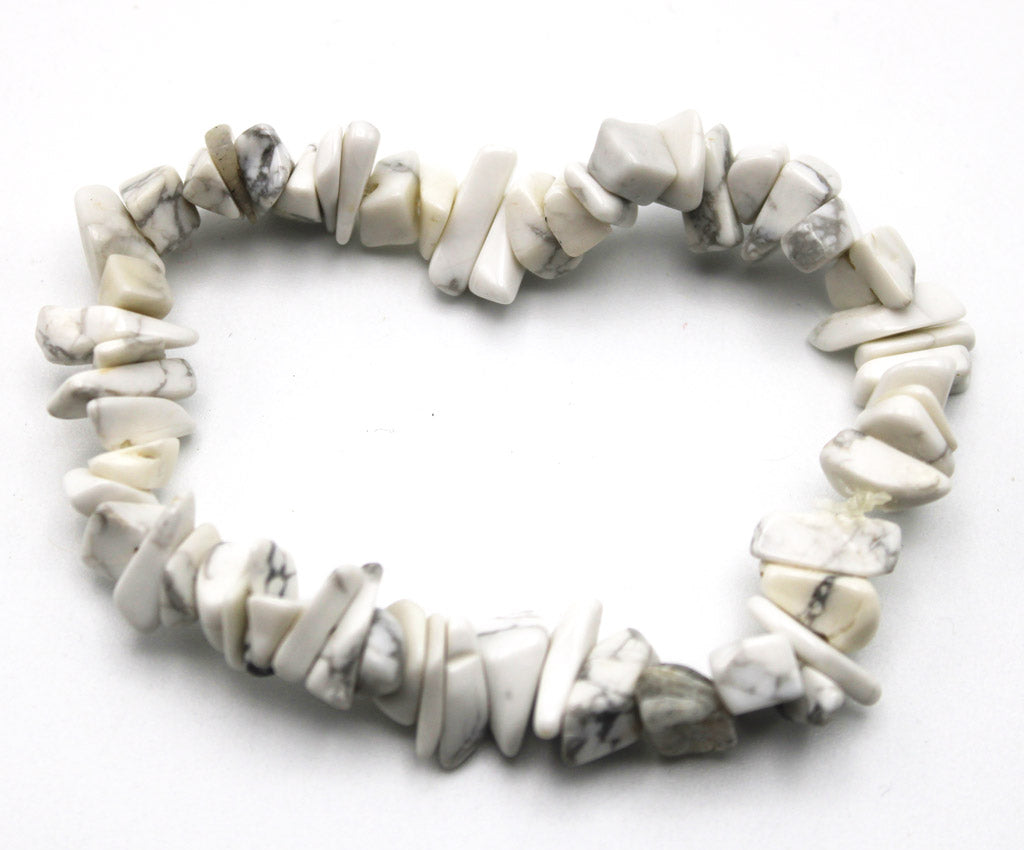 Crystal Stretch Bracelets - Howlite image