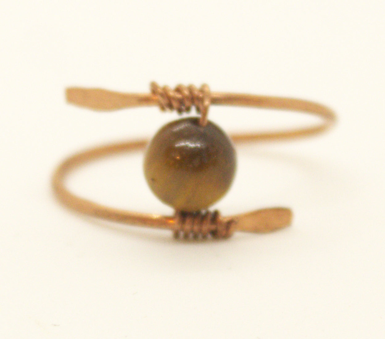 Golden Focus Copper Ring – Tiger’s Eye Energy