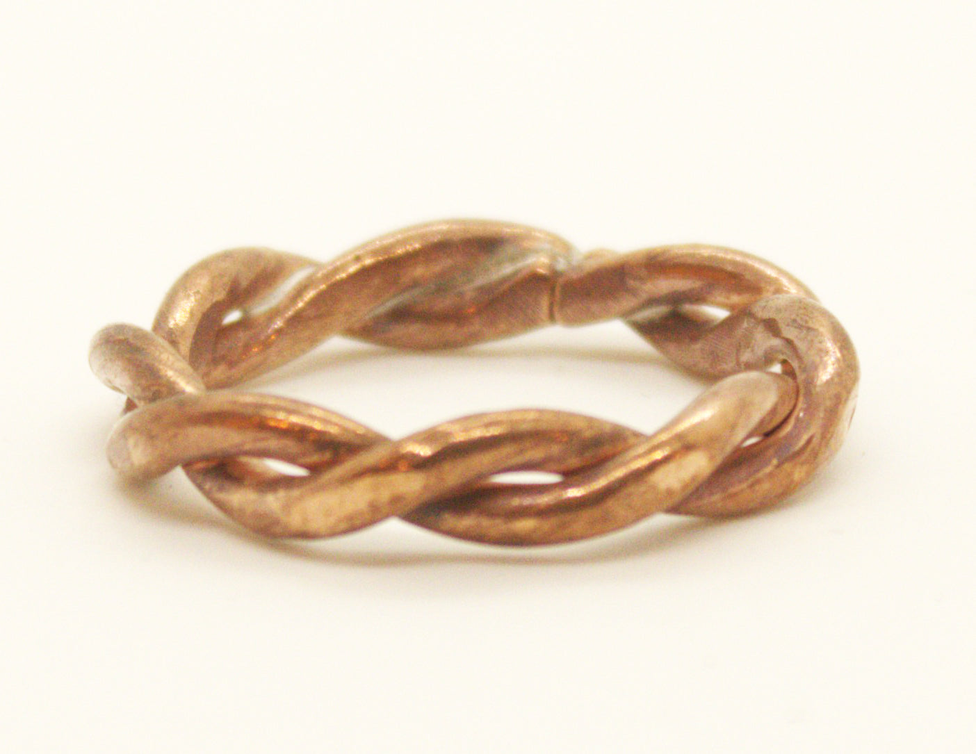 Twined Root Tensor Ring - Hand-twisted Copper Band | Boho-Rustic Wire-wrapped Jewelry
