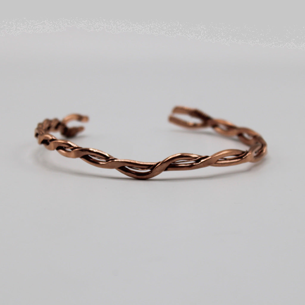Triple weave copper bracelet image 0
