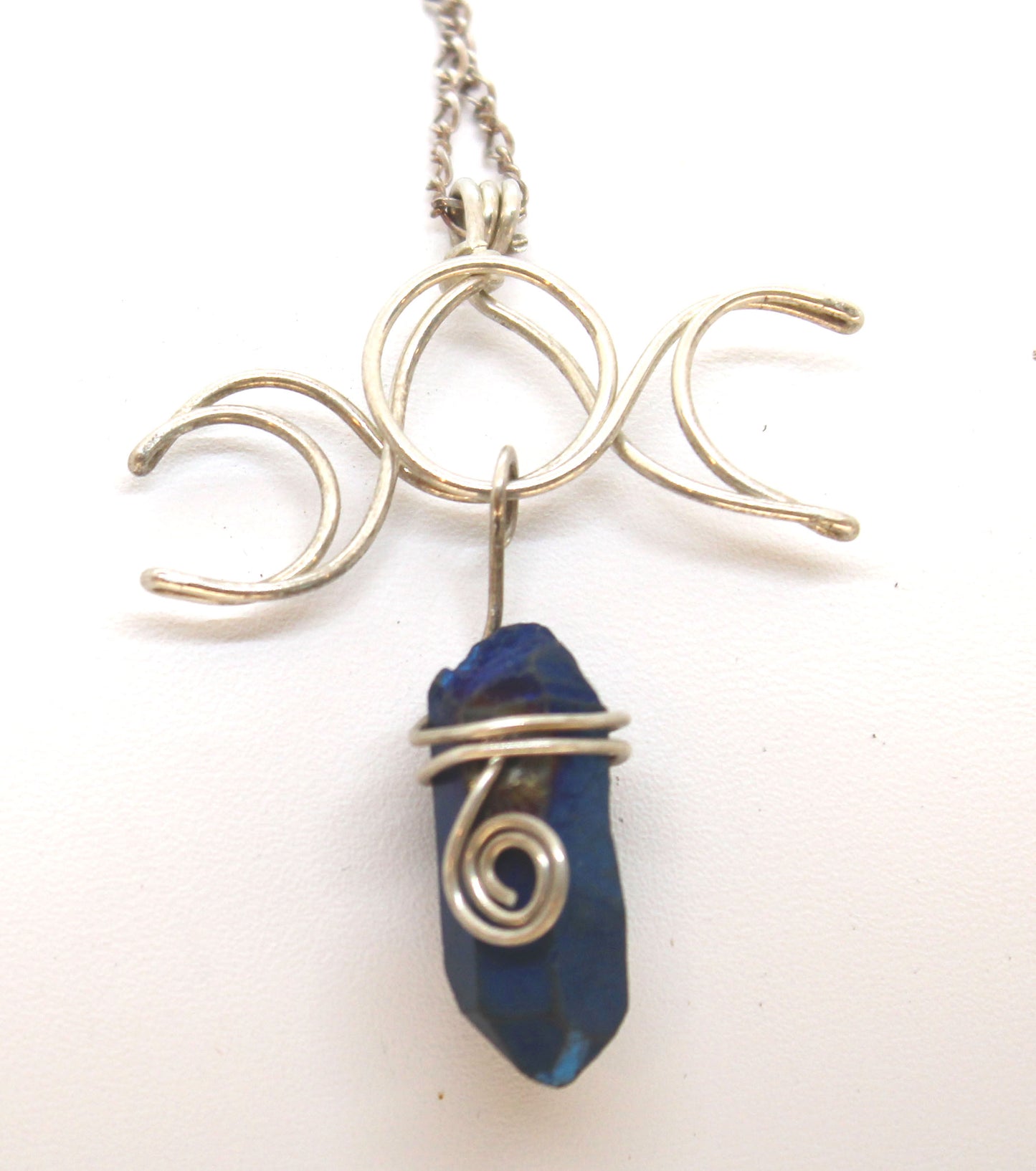 Triple Moon Necklace - White Bear Black Wolf