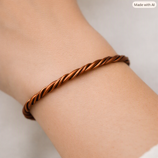 Triple Twist Wire Bracelet
