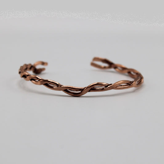 Triple weave copper bracelet image 0