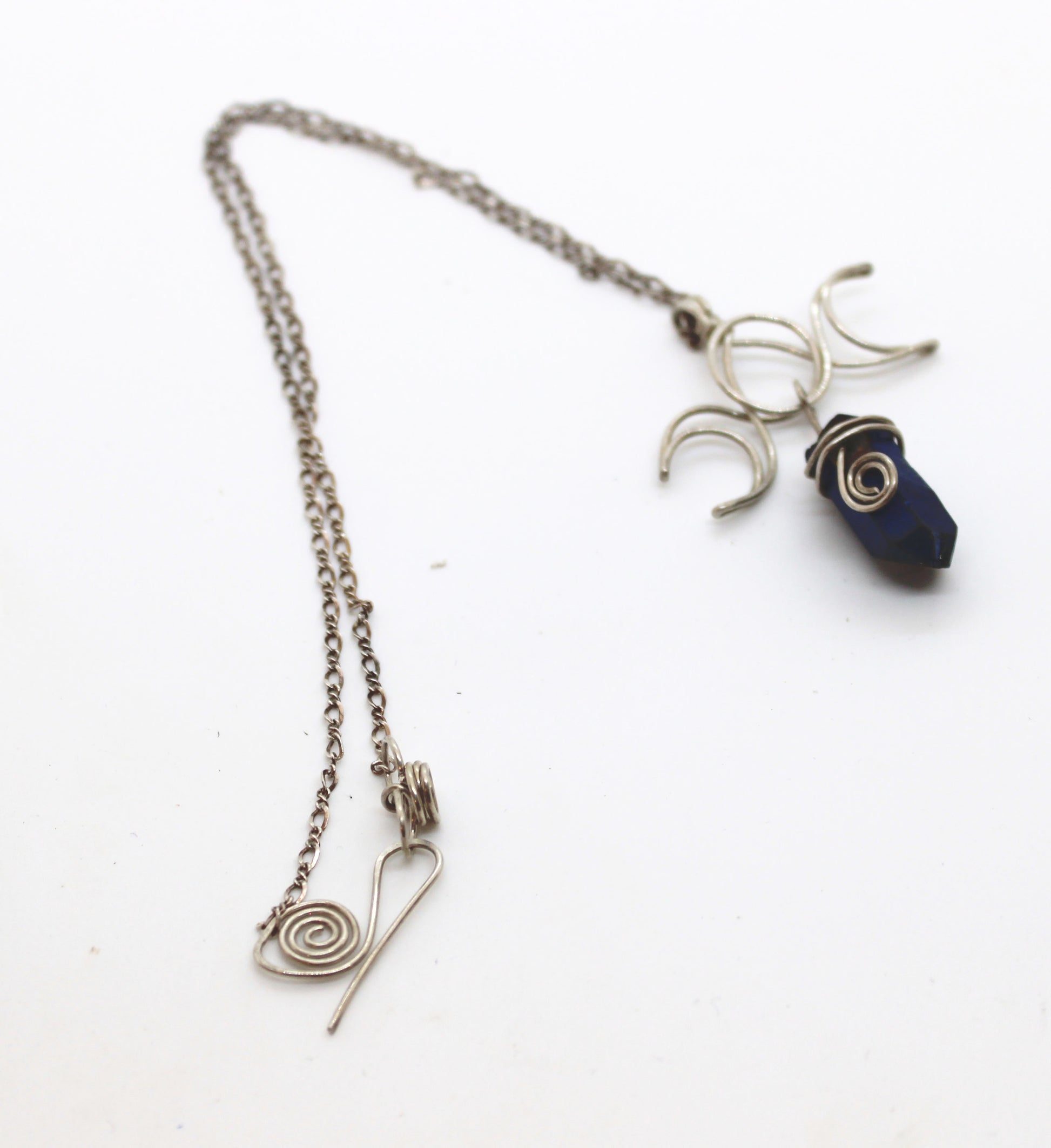 Triple Moon Necklace - White Bear Black Wolf